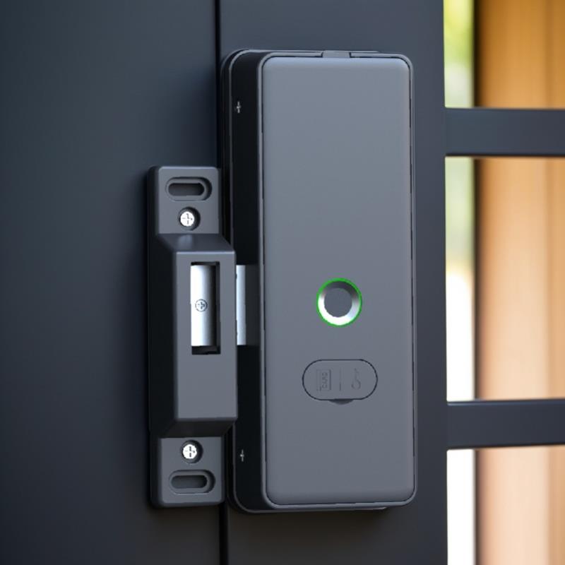 栏门密码锁办公室PXM玻璃木门有框涂门鸦智铁能手机动联双面指纹