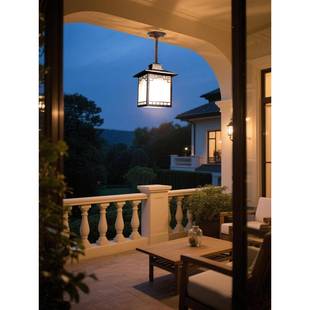 室外凉亭防水吊灯户外走廊43256庭院阳光墅房中式子别亭阳灯台灯