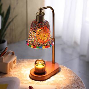 B头oco新围灯中式香薰融蜡台灯温馨浪漫卧室床融烛氛灯小01夜灯泡