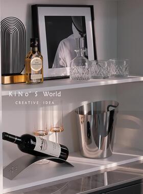 KinoQFW现板代无碍豪华样障房酒柜软装售楼处高端杯酒酒具装饰