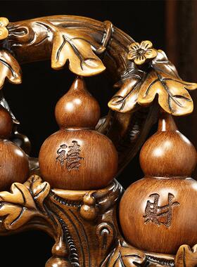 五财福临门招葫芦摆件家居酒客厅柜BJ202212电柜装饰品搬新房乔迁