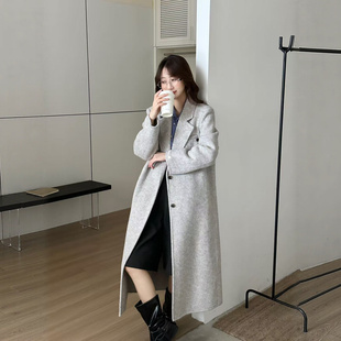 女神气质高级感羊毛大衣双面呢子毛呢外套秋冬季新款宽松慵懒女装