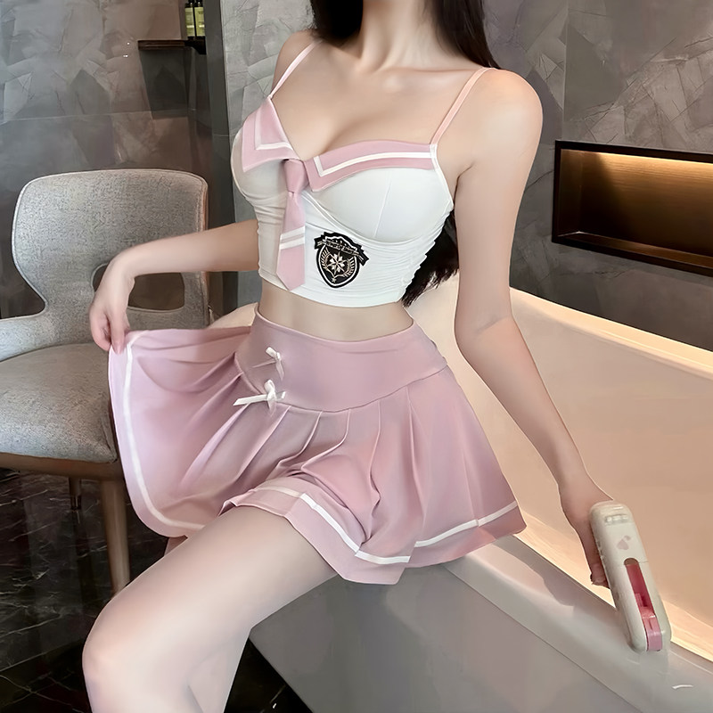 性感日系学院风cos水手服百褶裙女制服套装女睡衣内衣诱惑调情侣