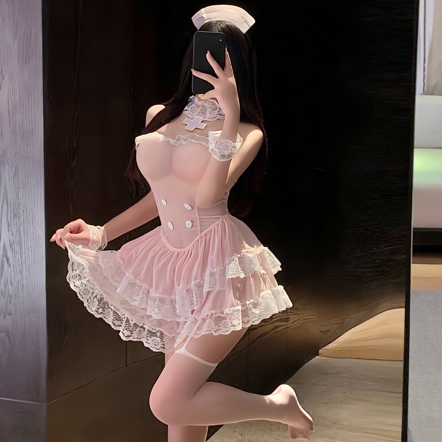 性感睡衣情趣内衣纯欲透视护士jk制服套装女趣味房事高级诱惑约会