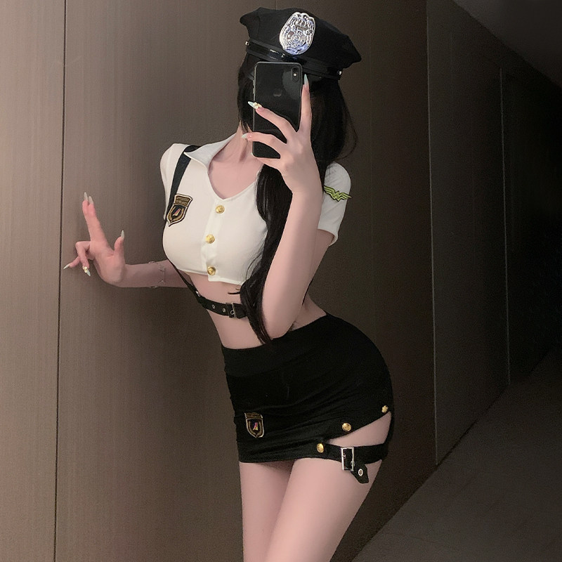 性感睡衣教官cos角色扮演制服免脱包臀裙女空姐纯欲约会战袍诱惑