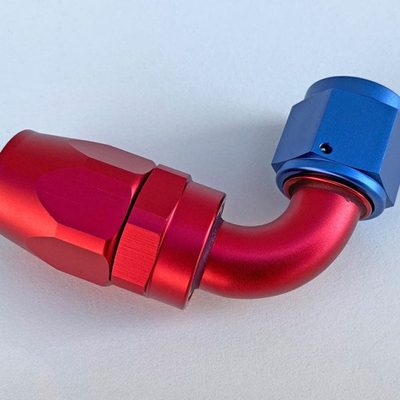 90度AN4/AN6/AN8/AN10/AN12机油管汽油管油冷器铝合金快速连接头