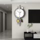 时尚 现代简约2023新款 挂钟餐厅挂表网红创意静音客厅时钟挂墙钟表