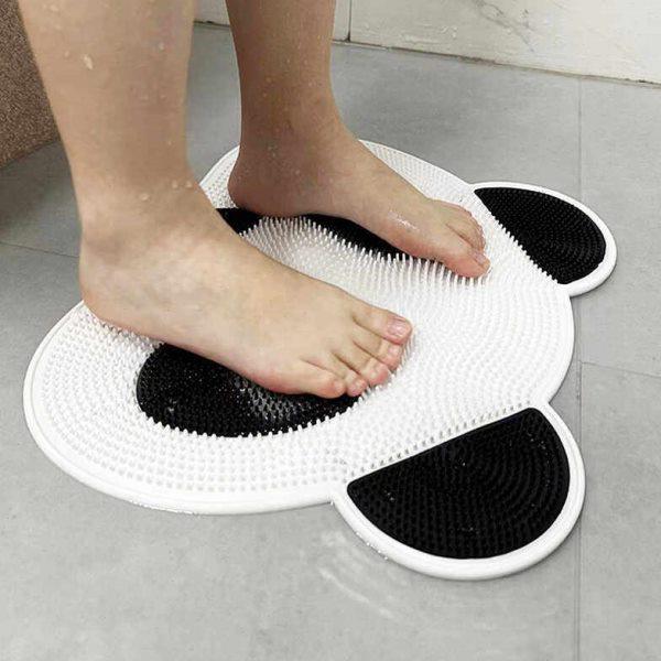 熊猫硅胶按摩垫懒人洗澡搓背搓脚神器浴室吸盘防滑垫洗脚板去死皮,家庭/个人清洁工具,搓脚板/洗脚刷/磨脚石,淘宝优惠券,粉丝福利购,淘宝优惠卷