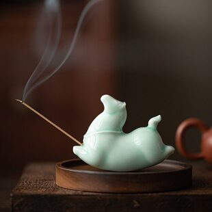 马线香插家用线香炉室内檀香插香座茶台香薰炉装饰品工艺品摆件