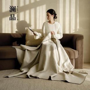 澜品10色0%毛沙羊精品纯纯羊毛毯发毯子盖毯午睡PT240219毯床尾毯