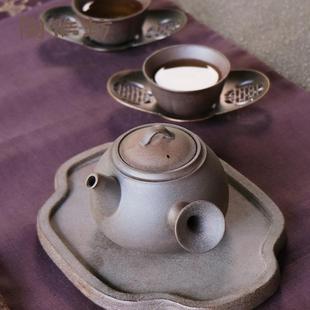 六次烧功夫壶 式 中A03T8400古复 岩功夫茶具 矿台湾老岩泥侧把壶