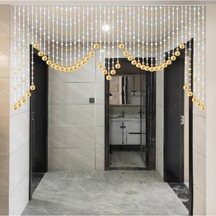 水晶灯球帷幔珠帘装饰门帘窗式过道玄关隔断新款家客厅欧卧室阳台