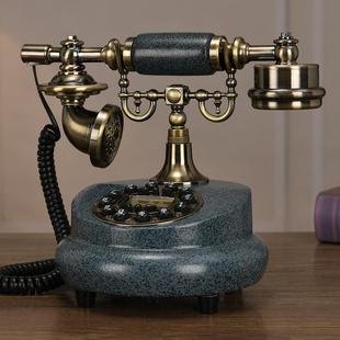 雅菲欧蒂古式 创意话有线电话无 覆电话机座机家917用彷古电机时尚