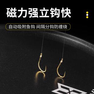 花喜强磁全磁拉饵盘5浮不丢PIH特易氟龙N2不水锈钢不粘饵易清洗防