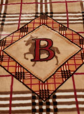 斤新毛毯拉舍CYL尔毛毯6公加厚双层冬季毛红双人婚毯礼珊瑚天鹅绒