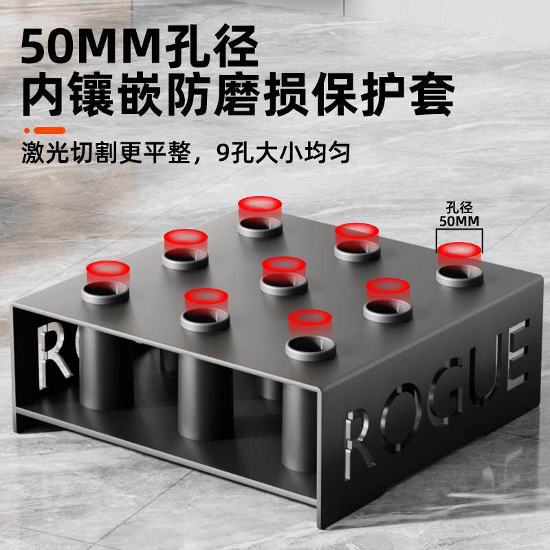 杠铃架片奥2.2m专业哑铃杆CCJ09032片杠重铃杆大孔女士举健身家用