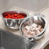 佳果帮手316不水锈钢篮沥淘JBS BXG 米洗水盆厨房家用食品级洗菜3