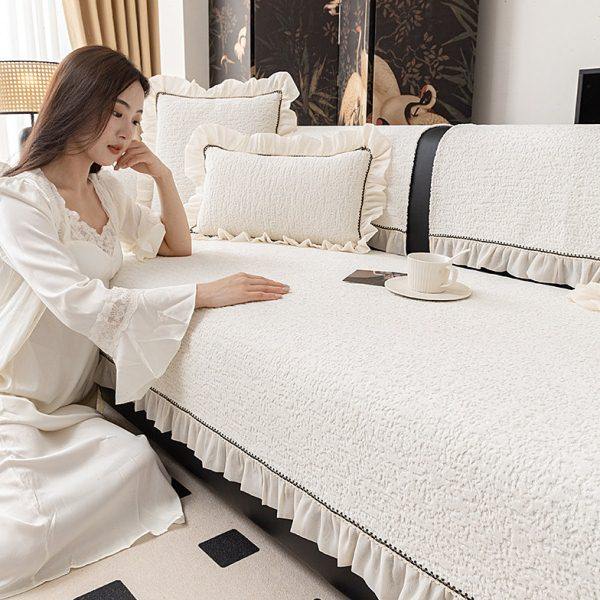 法式沙发垫四季通用防滑坐垫子2024新款轻奢高级感直排沙发盖布巾,居家布艺,沙发垫,淘宝优惠券,粉丝福利购,淘宝优惠卷