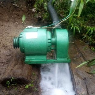 4kw卧式水力发电机4000w水轮发电机水流发电机家用发电