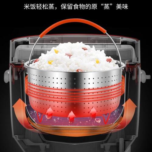 304不锈钢蒸饭神器米汤分离器沥米饭蒸格电饭锅蒸笼隔水蒸架蒸屉