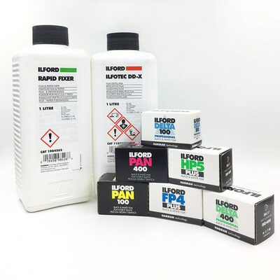 依尔福135黑白胶卷pan100伊尔福pan400/delta100/FP4/HP5 练习400