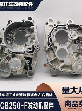 新款华洋T4波速尔卒玛极盗者3大头机宗申CB250F左右箱体曲轴边箱