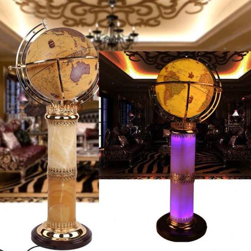 志诚32cm高清大号落地发光台灯地球仪摆件书房 42办公室 客厅装饰
