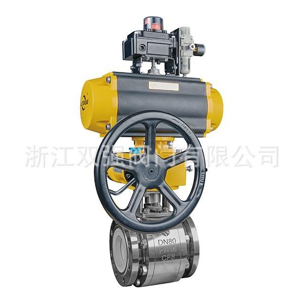 内衬增韧陶瓷气动球阀Q641TC-16C铸钢浆液石灰颗粒耐磨快速切断阀