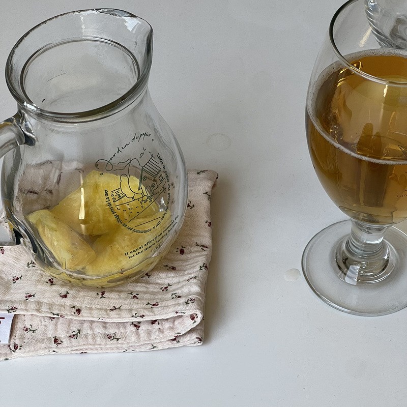 家用冷饮果汁杯法式字母简约喝水杯家用玻璃杯小清新啤酒杯咖啡杯