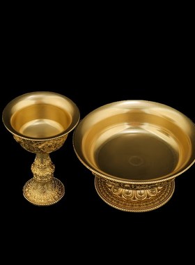 金萨文化  便携式8cm护法杯随身款 纯铜护法杯方便携带摆件供