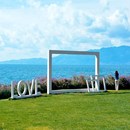 网红相框打卡拍照装 饰摆件商业美陈道具定制工厂 置户外园林景观装