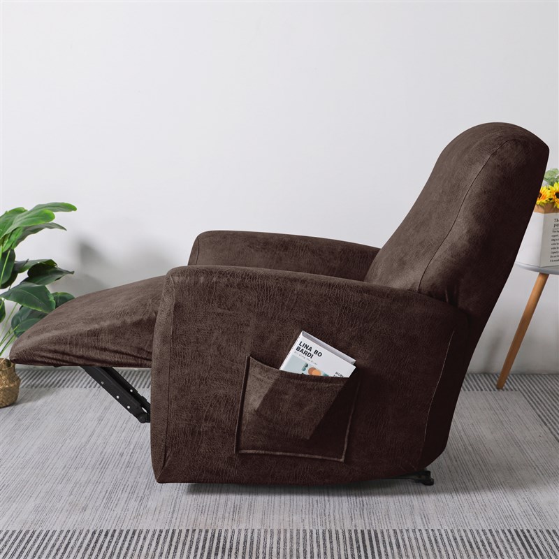 PU烫印躺椅套保护罩柔软椅套全包式按摩沙发套4片式