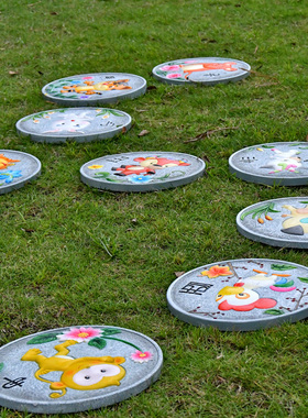 户外花园垫脚石田园庭院花园汀步石小院子草坪脚踏石装饰防滑摆件