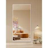 BOLEN 00061LK白色框铝全试身镜极简穿衣镜家用衣镜衣帽间定落地