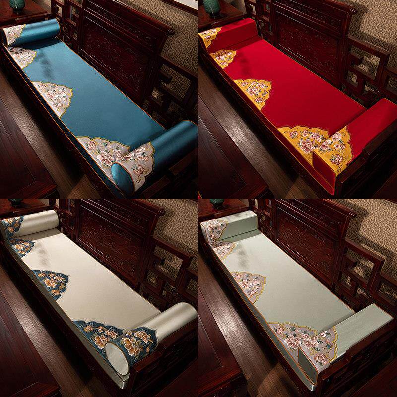 木发坐垫新中式古典实SFD20042木家沙俱椅垫靠红垫防罗汉床沙发垫