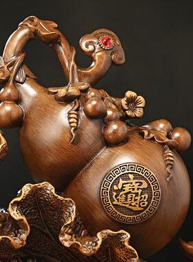 柜招财纳福葫芦摆BJ202211件聚盆如意客厅玄关电视装饰品乔迁开业