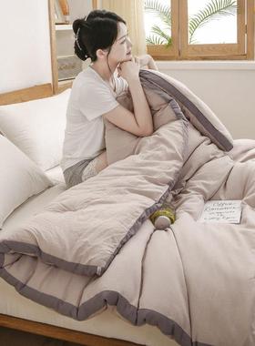 水洗棉被季芯子冬通被春秋被夏季薄suse2021款被四用单人棉被空调