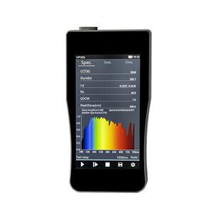 hp350彩可携式手持式分度析波长光色温色照度检测光谱双色云谱照