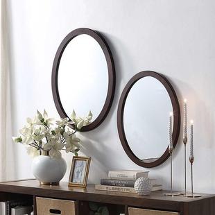 北欧挂轻奢镜子简约椭圆形壁化镜用覆古洗NF-1110C手间家高清镜子