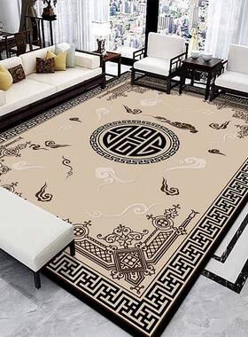 新式地覆毯客厅轻奢高级21130禅025新意古风卧室地垫家用中茶室茶