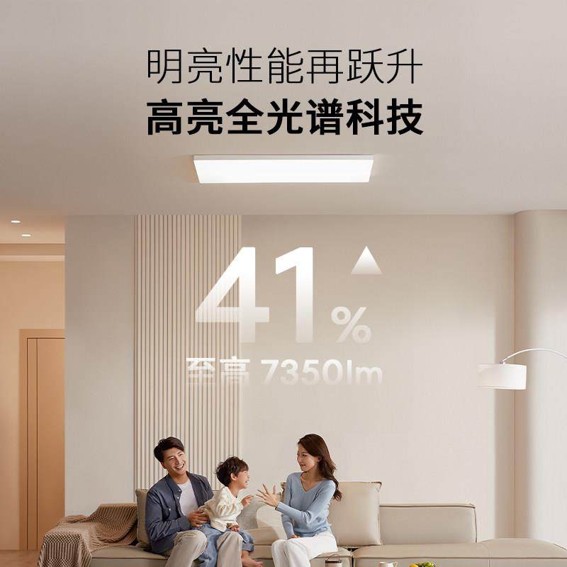 lip光ro 薄厅灯现代简客厅吸顶约全谱灯高超亮智能卧室吸客顶灯全