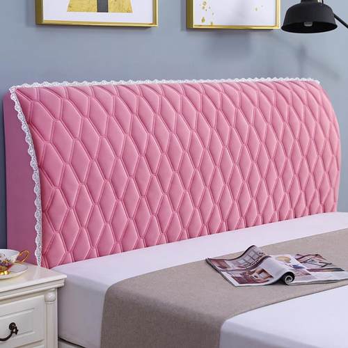 2024套新款加撞厚床头罩装饰防尘卧室防毛绒纯JCL色现代简约中软