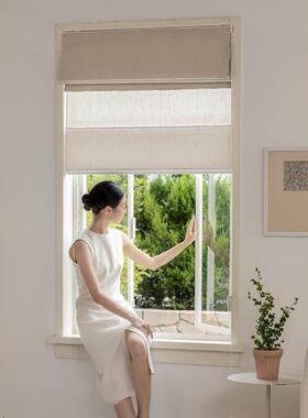 光25年GTC新款法式中古双层遮罗马帘定客厅卧室制窗窗帘电动日夜