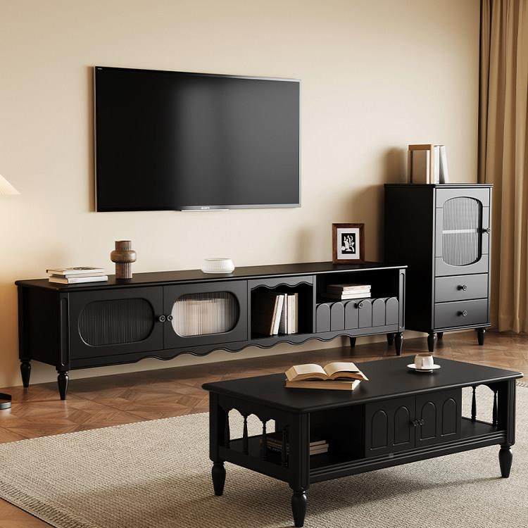 古风实木电视柜茶几组合法式古客中背景墙柜边覆柜大小厅圆905茶,住宅家具,茶几+电视柜,淘宝优惠券,粉丝福利购,淘宝优惠卷