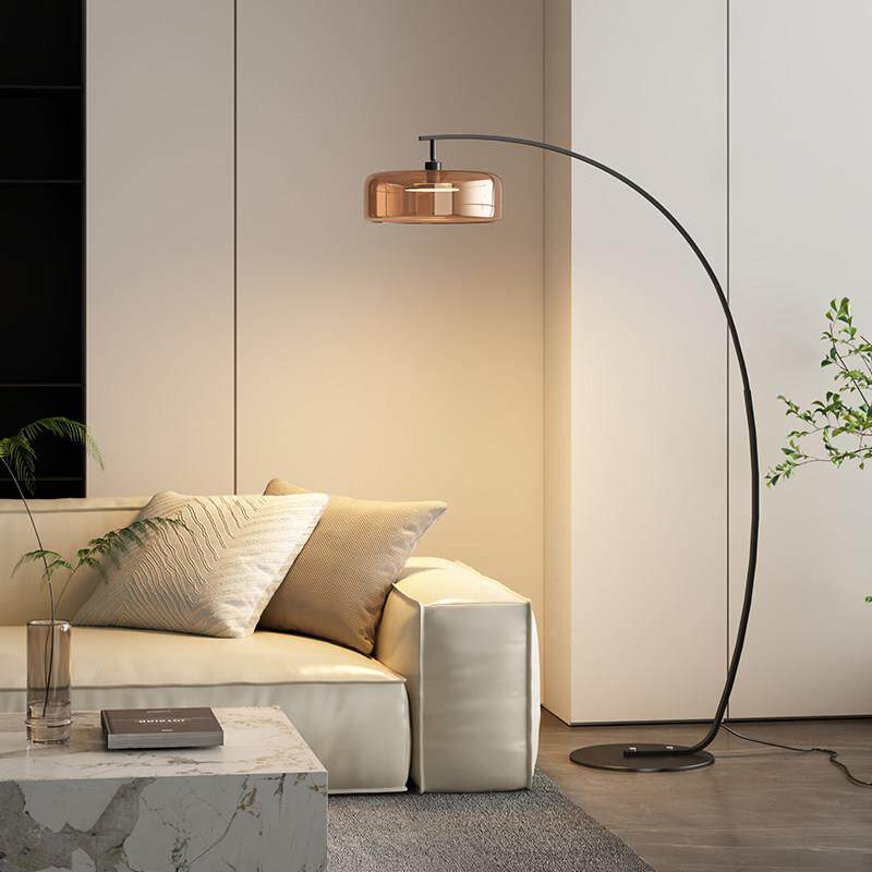 简落地灯极高档玻璃灰式客厅氛围沙发旁轻SYX-798台灯立式床奢头