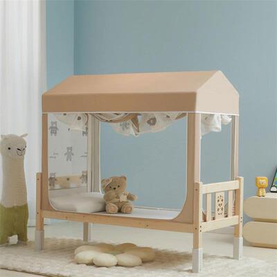 202用5新款婴拼儿接床蚊帐家卧室全底儿防童摔蒙古包遮光床上GMS