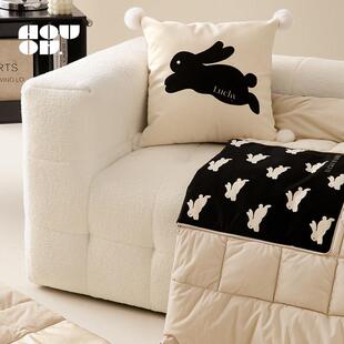 HOUOH轻奢is毯加厚午睡抱枕被两B04N0009用二合一空子调被办公室