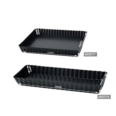 三烘焙模具 SN557花4 长方形活底菊派能盘 活动膜披萨sn5574硬盘