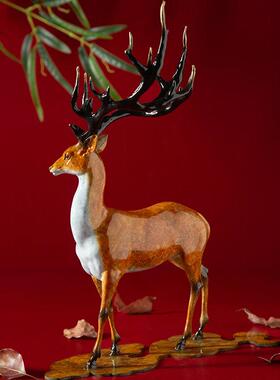 古铜你官 铜鹿摆件福一玄路有工艺禄礼品GTGQ4摆饰关电视柜家居装