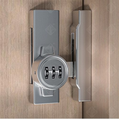 免钉90度直角移门锁房门柜门明装插销门栓搭扣防盗密码锁门锁卡扣